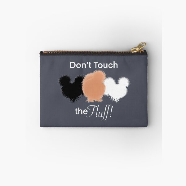 Item preview, Don’t Touch The Fluff! Funny Silkies, Black White and Buff Silkie Chickens designed and sold by Cute Designs Shop.