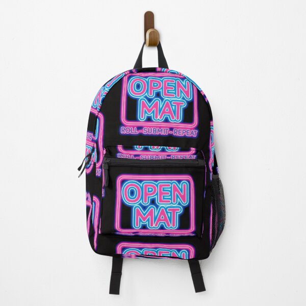 Item preview, Open Mat - Neon sign design - Roll, submit, repeat designed and sold by undersideland.
