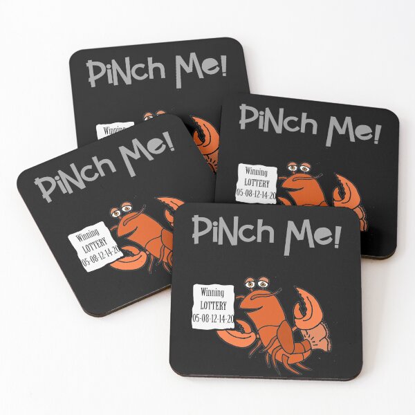 Item preview, Funny Lobster Pinch me Winning Lottery Cartoon designed and sold by Nature's Fancy.