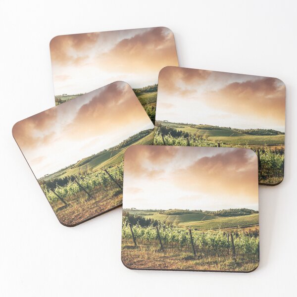 Item preview, vineyard in italy at dusk designed and sold by franckreporter.