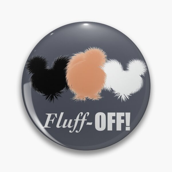 Item preview, Fluff Off! Funny Silkies with Attitude, Black White and Buff Silkie Chickens designed and sold by Cute Designs Shop.