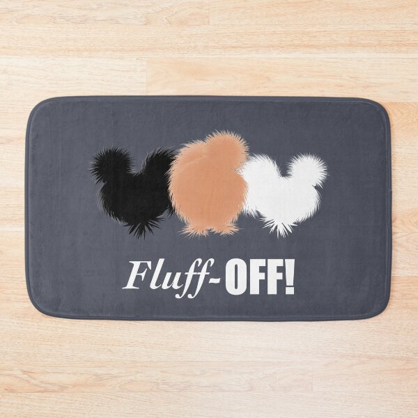 Item preview, Fluff Off! Funny Silkies with Attitude, Black White and Buff Silkie Chickens designed and sold by Cute Designs Shop.