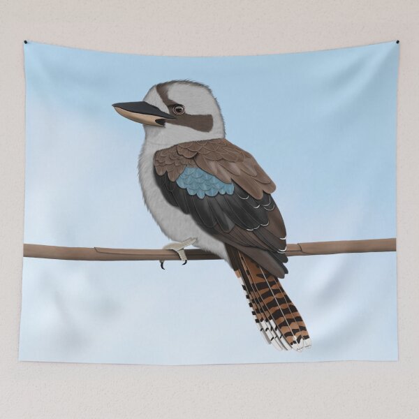 Item preview, Kookaburra bird drawing biologist birdlover animallover ornithologist birdwatcher gift designed and sold by jz-birds.