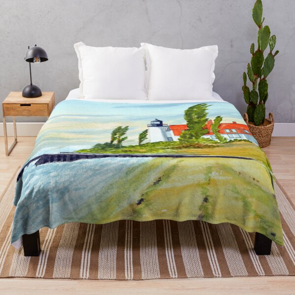 Item preview, Point Betsie Light Michigan - Stormy Weather designed and sold by William Holkham.