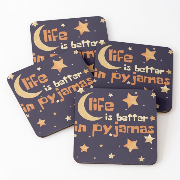 Item preview, Life is better in pyjamas - lazy person gift designed and sold by hyggekrog.