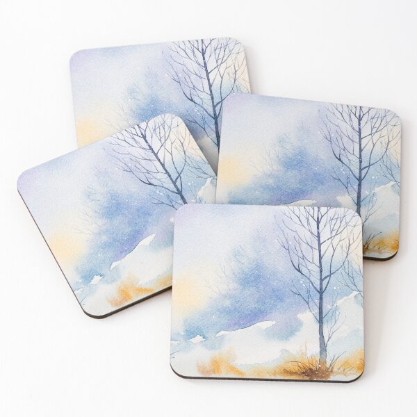 Item preview, Winter Scenery Watercolour designed and sold by VibrantGifts.