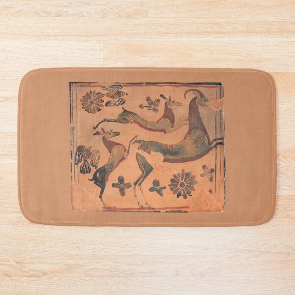 Item preview, Ancient Greek Deer Painted Clay Tablet Artwork designed and sold by ClassicalGreece.