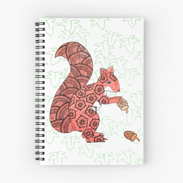 Item preview, Red squirrel ivy designed and sold by HazImagination.