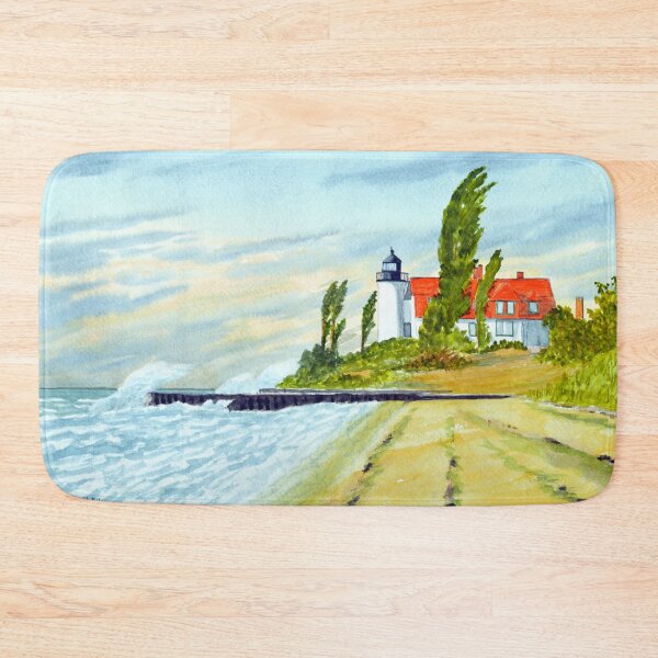 Item preview, Point Betsie Light Michigan - Stormy Weather designed and sold by William Holkham.