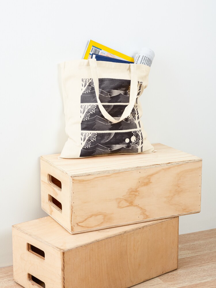 Small Three-Panel Tote Bags