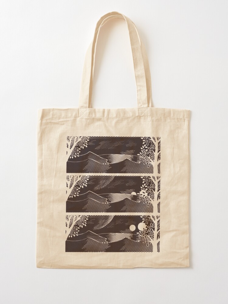 Small Three-Panel Tote Bags