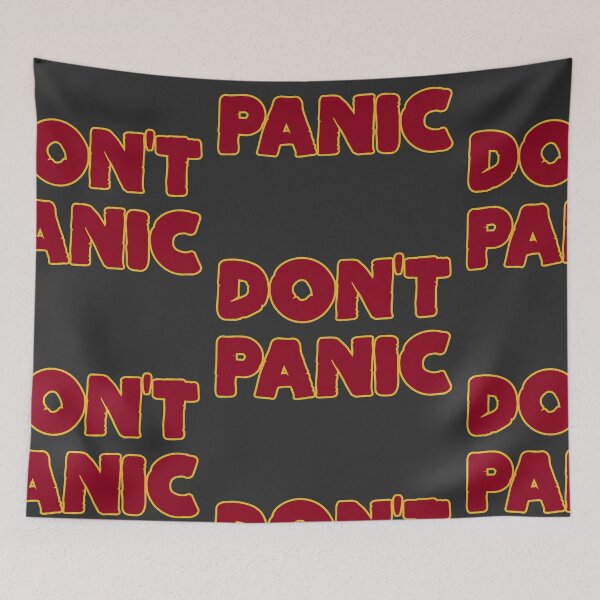 Item preview, Dont Panic - Bold And Burgundy designed and sold by Chubuter.