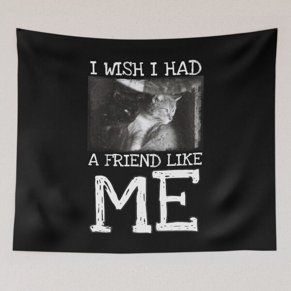 Item preview, I wish I had a friend like me cute cat buddies designed and sold by Gordon Nelson.