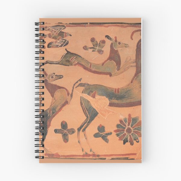 Item preview, Ancient Greek Deer Painted Clay Tablet Artwork designed and sold by ClassicalGreece.