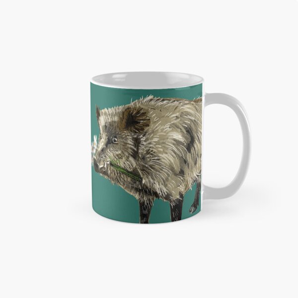 Item preview, Love a boar!! Valentine pig in teal designed and sold by belettelepink.
