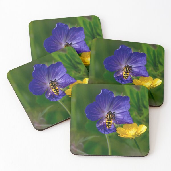 Item preview, Cranesbill, buttercup and hoverfly designed and sold by Violaman.