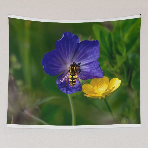 Item preview, Cranesbill, buttercup and hoverfly designed and sold by Violaman.