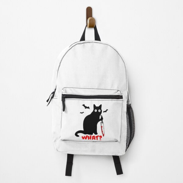 Item preview, Funny killer cat holding a knife - black cat WHAT? Classic T-shirt designed and sold by goodshop1.