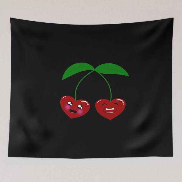 Item preview, Cherries In Love Two Very Happy Cherries Valentine's Day designed and sold by Paulina Vanlife.