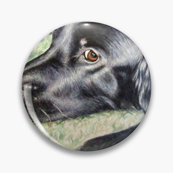 Aperçu de l'œuvre Retriever à revêtement plat créée et vendue par Arts & Dogs.