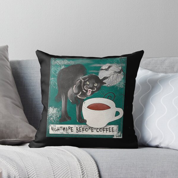 Item preview, Nightmare before coffee cat. designed and sold by faztheartnoob.