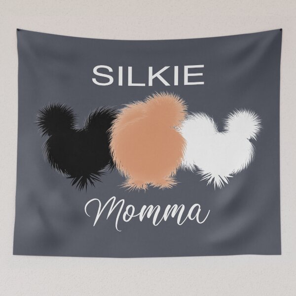 Item preview, Silkie Momma, Adorable Black White and Buff Silkie Chickens designed and sold by Cute Designs Shop.