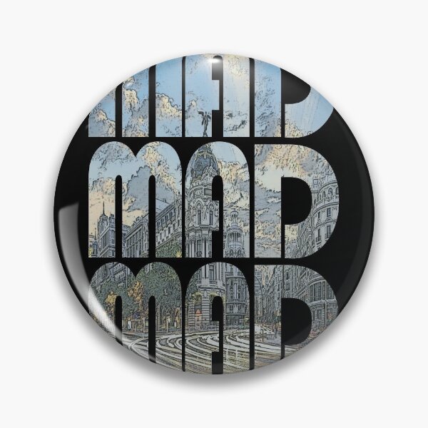 Item preview, Madrid, Spain MAD Cityscape Repeating Pattern designed and sold by CrabbyLobster.