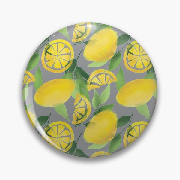 Item preview, Spring Lemons // Yellow and Gray designed and sold by Dottadesigns.