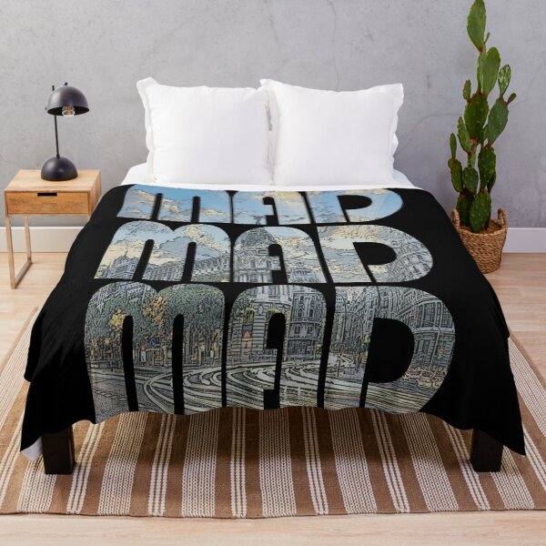 Item preview, Madrid, Spain MAD Cityscape Repeating Pattern designed and sold by CrabbyLobster.
