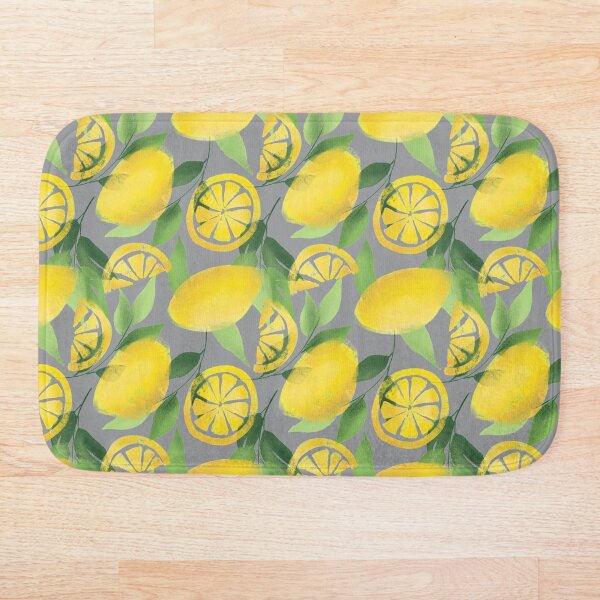 Item preview, Spring Lemons // Yellow and Gray designed and sold by Dottadesigns.