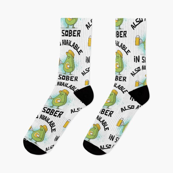 Item preview, Also Available In Sober, Funny Avacado and beer Lovers Gift designed and sold by BigJackTees.