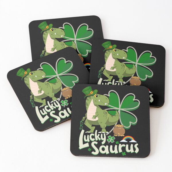 Item preview, St Patrick's Day  Kids Funny Lucky Dinosaur Clover  Gift designed and sold by J AND J  PRINTS.