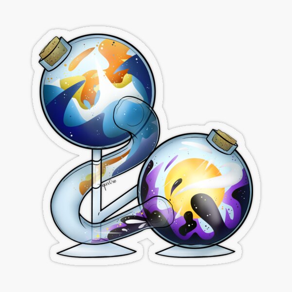 AroAce And Non-Binary Pride Potion Transparent Sticker