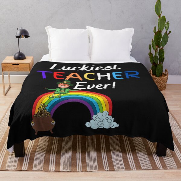 Item preview, Luckiest Teacher Ever! Leprechaun Riding a Rainbow St. Patrick's Day designed and sold by Marathon-Runner.