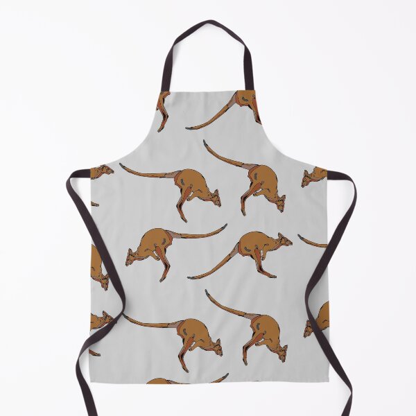 Item preview, minimalistic jumping brown australian kangaroo illustration designed and sold by The Red Shop.