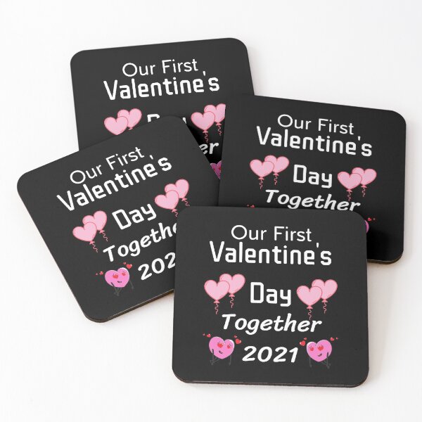 Item preview, Our First Valentines Day Together 2021 Matching Couple Gift  designed and sold by piskwi.