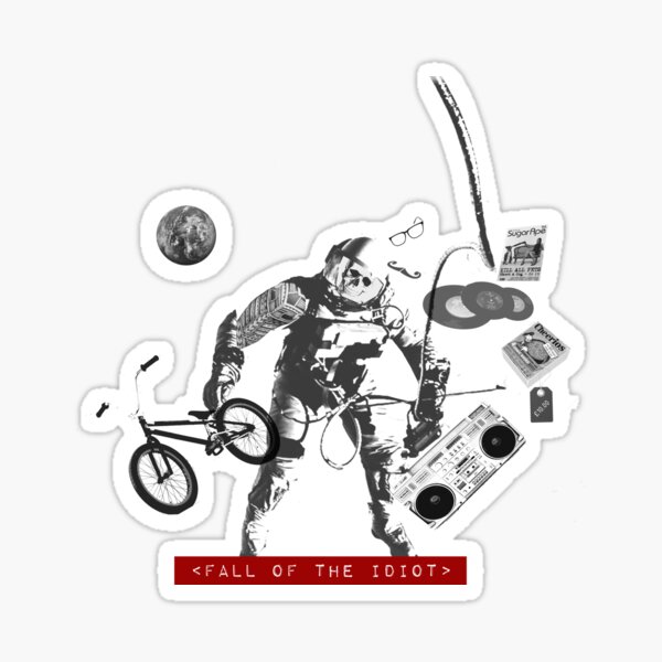 Fall of the Idiot Sticker