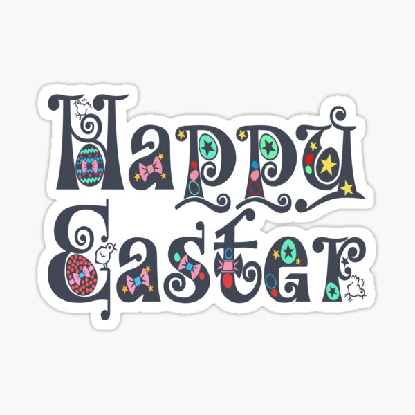 Item preview, Copy of Playful Colorful Retro Happy Easter Typography designed and sold by Hommie9977.