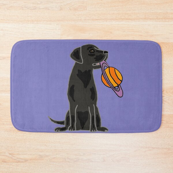 Item preview, Funny Black Lab Dog with Saturn Frisbee designed and sold by Nature's Fancy.