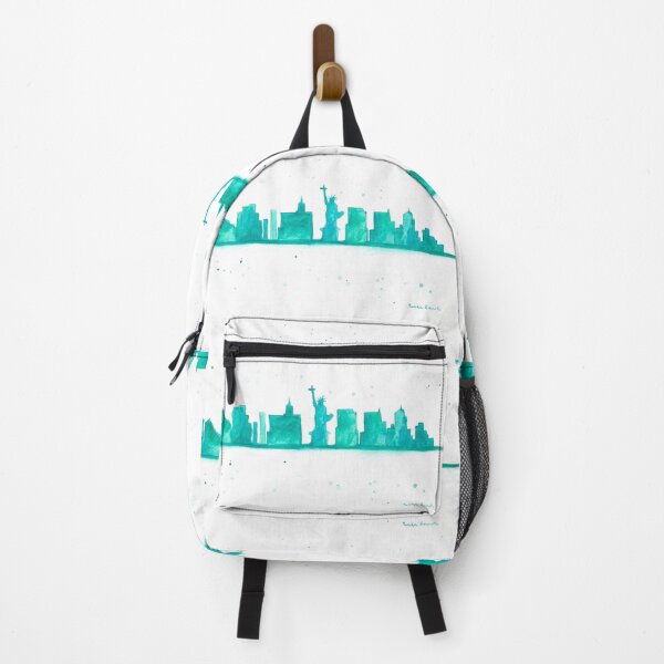Item preview, New York skyline watercolor designed and sold by Artbymonika.