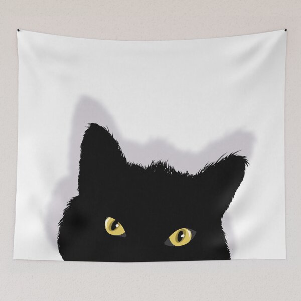 Item preview, Black Cat Peeking designed and sold by HectorCantres.