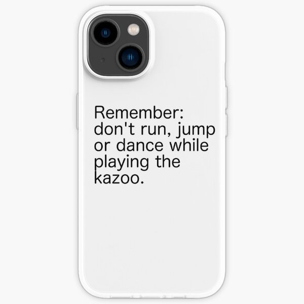 "Kazoo Kid Warning black text" iPhone Case for Sale by Lucymack