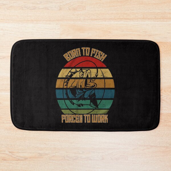 Item preview, BORN TO FISH FORCED TO WORK COLLECTION designed and sold by JRM Tees & More Store.