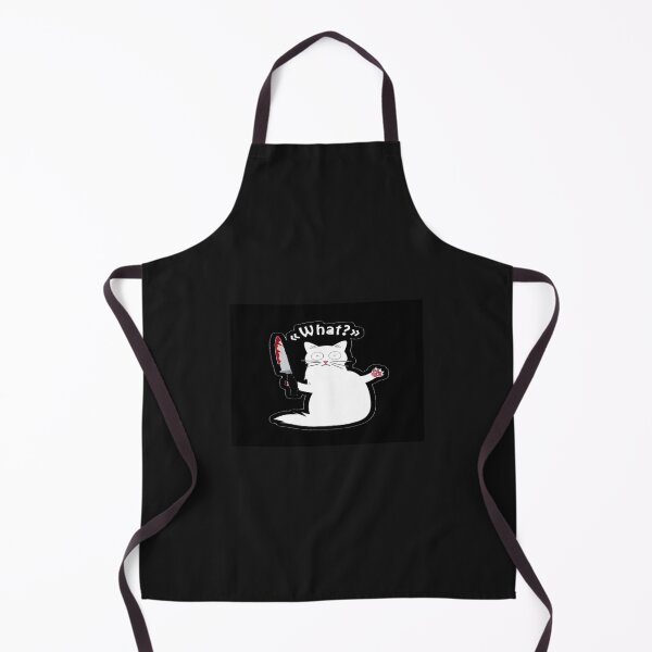 Item preview, murderous cat holding a knife - black cat WHAT? Classic T-shirt designed and sold by goodshop1.