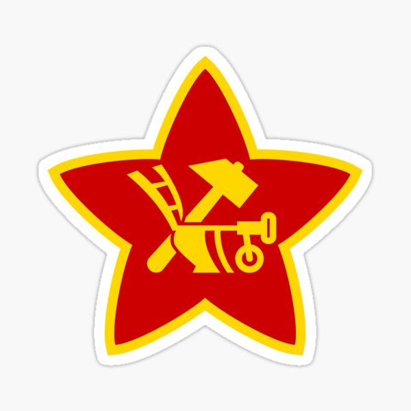 Soviet Red Army insignia used on Hat Badges and Flags Sticker