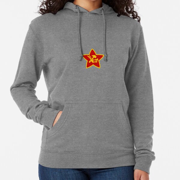 Soviet Red Army insignia used on Hat Badges and Flags Lightweight Hoodie