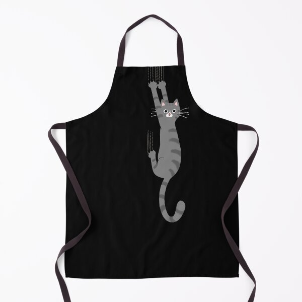 Item preview, Grey Tabby Cat Hanging On | Funny Gray Striped Cat Holding On with Claws designed and sold by Jenn Inashvili.