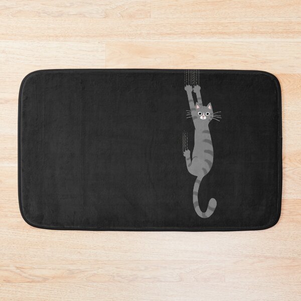 Item preview, Grey Tabby Cat Hanging On | Funny Gray Striped Cat Holding On with Claws designed and sold by Jenn Inashvili.