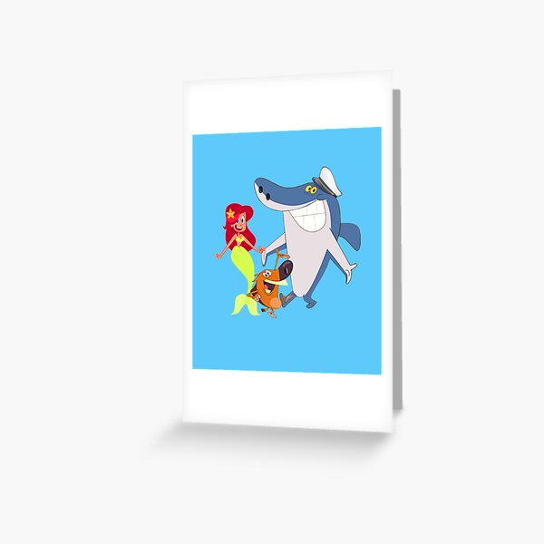 Zig and Sharko Marina Mermaid Greeting Card
