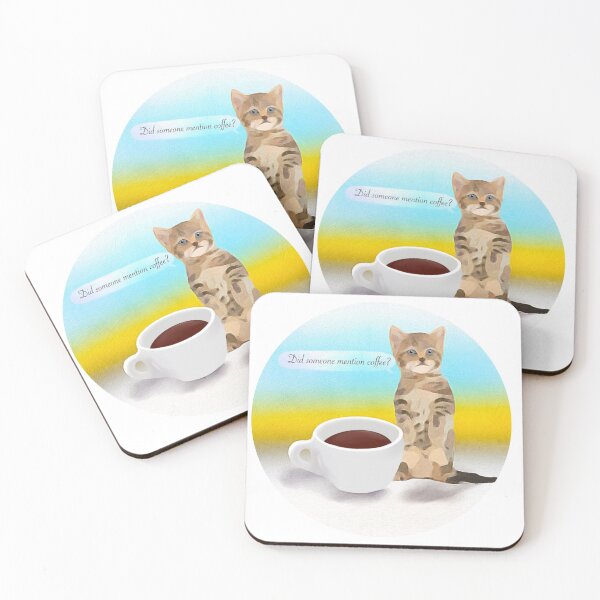 Item preview, Coffee kitten- Did someone mention coffee designed and sold by faztheartnoob.